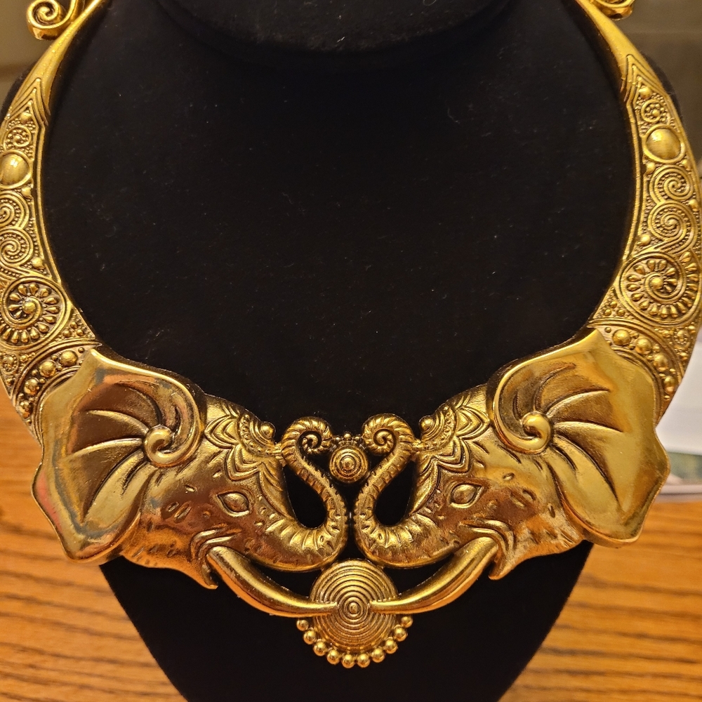 Elephant Necklace and Earrings